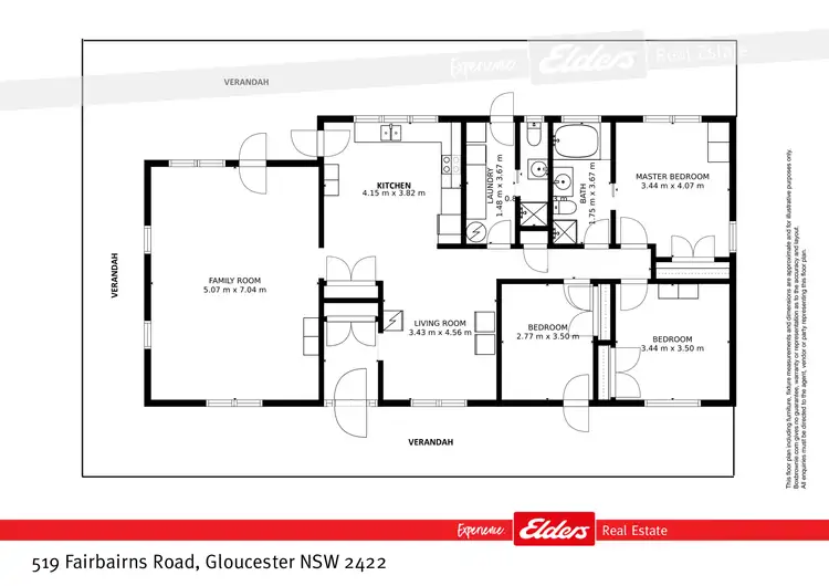 Floorplan of Homely rural property listing, 519 Fairbairns Road, Gloucester NSW 2422