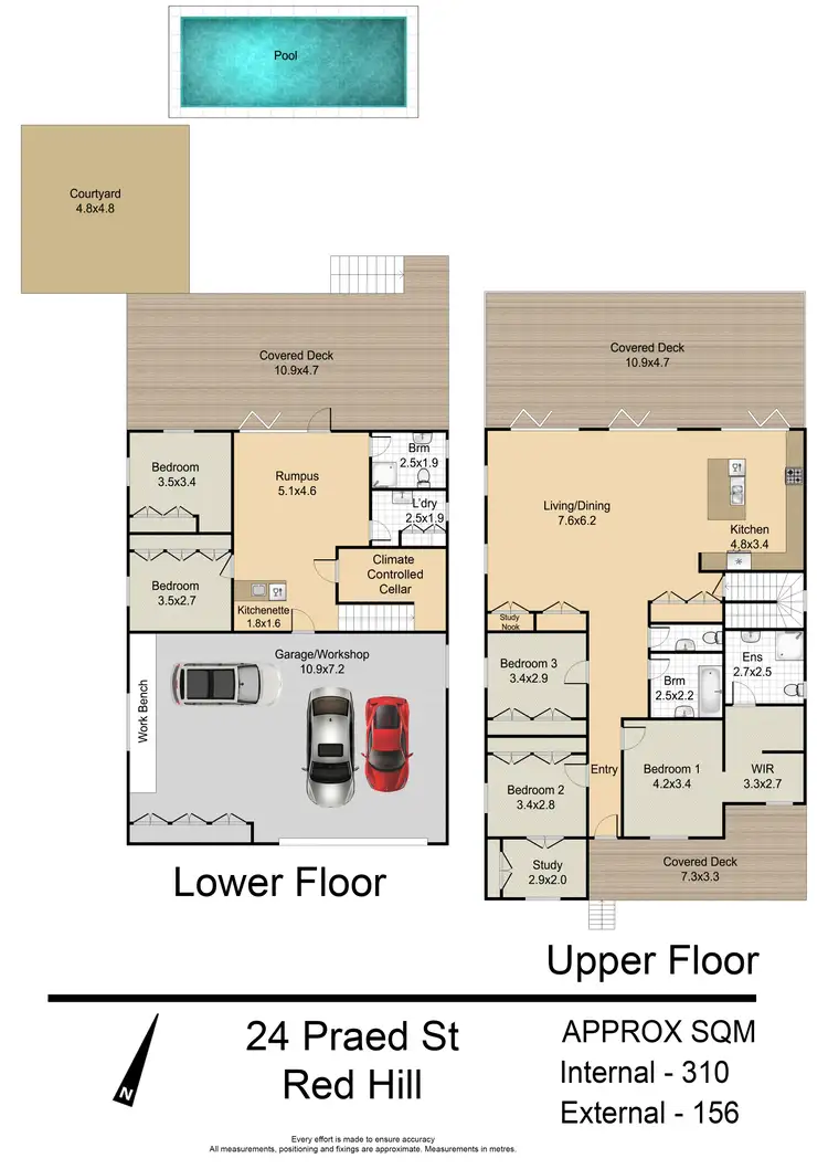 Floorplan of Homely house listing, 24 Praed Street, Red Hill QLD 4059