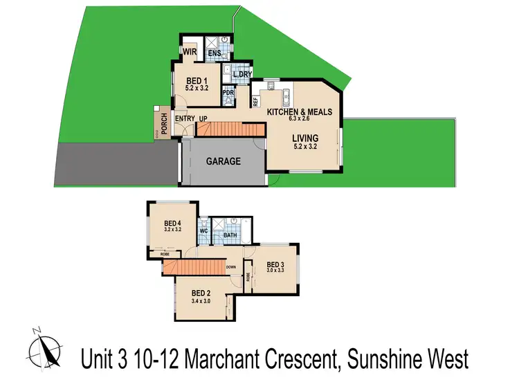 Floorplan of Homely other listing, 10-12 Marchant Crescent, Sunshine West VIC 3020