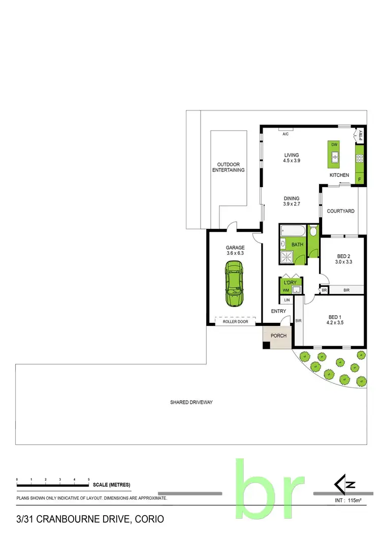 Floorplan of Homely house listing, 3/31-33 Cranbourne Drive, Corio VIC 3214