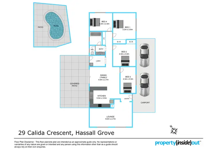 Floorplan of Homely house listing, 29 Calida Cres, Hassall Grove NSW 2761