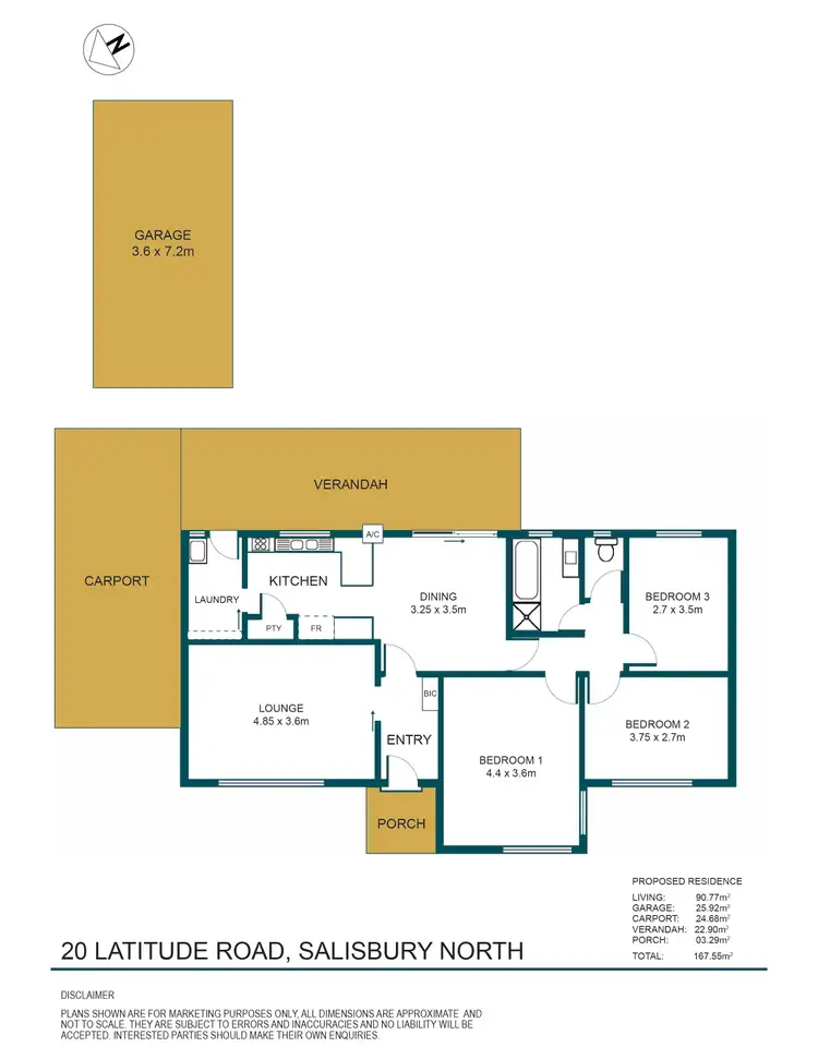 Floorplan of Homely house listing, 20 Latitude Road, Salisbury North SA 5108