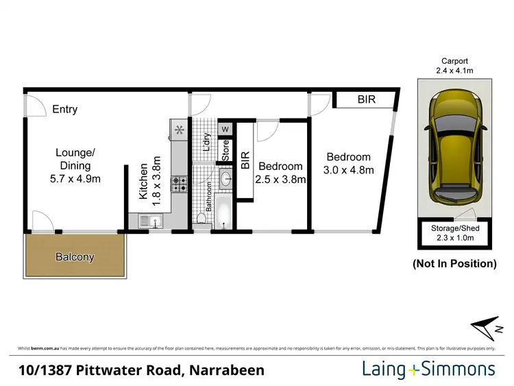 Floorplan of Homely apartment listing, 10/1387 Pittwater Road, Narrabeen NSW 2101