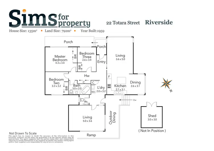 Floorplan of Homely house listing, 22 Totara Street, Riverside TAS 7250