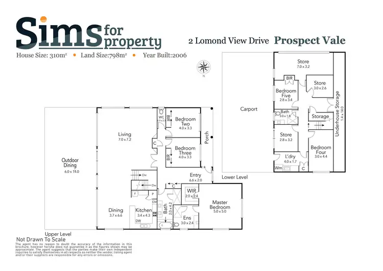 Floorplan of Homely house listing, 2 Lomond View Drive, Prospect Vale TAS 7250
