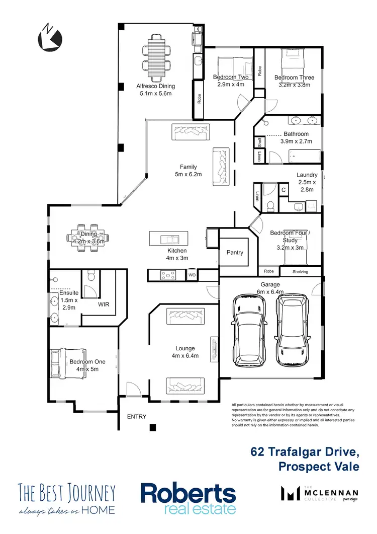 Floorplan of Homely house listing, 62 Trafalgar Drive, Prospect TAS 7250