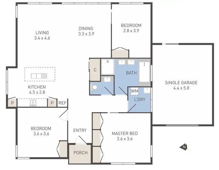 Floorplan of Homely house listing, 14 Braeside Walk, Caroline Springs VIC 3023