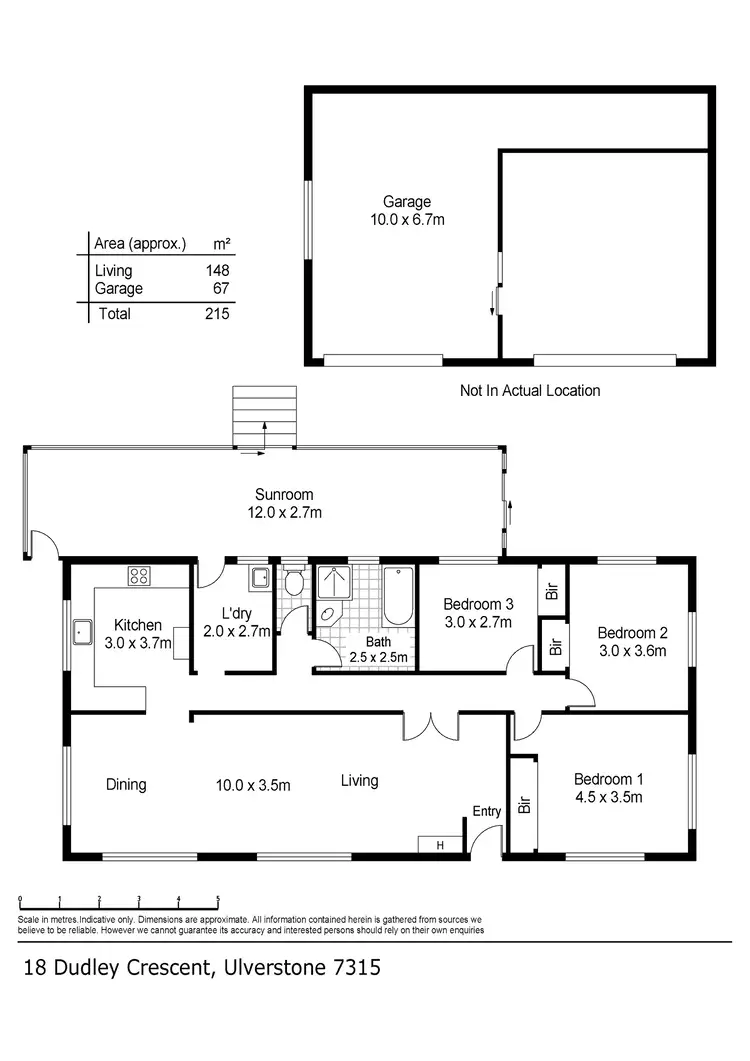 Floorplan of Homely house listing, 18 Dudley Crescent, Ulverstone TAS 7315