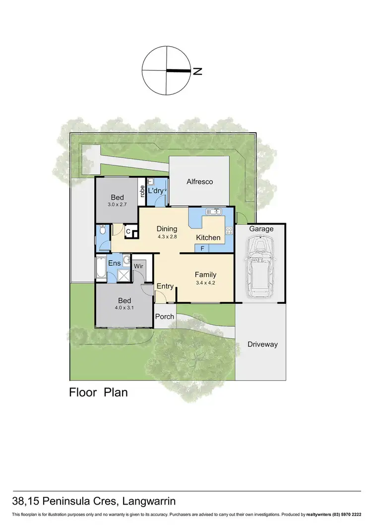 Floorplan of Homely unit listing, 38/15 Peninsula Crescent, Langwarrin VIC 3910
