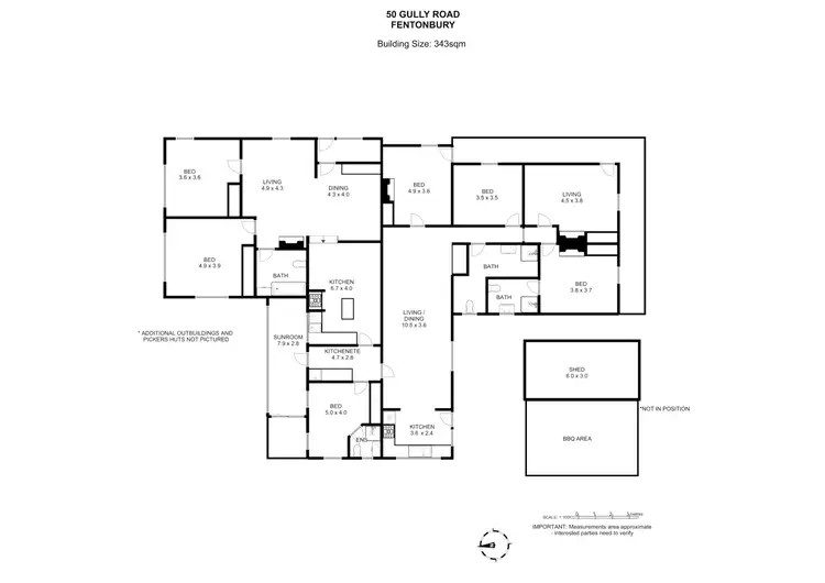 Floorplan of Homely house listing, 50 Gully Road, Fentonbury TAS 7140