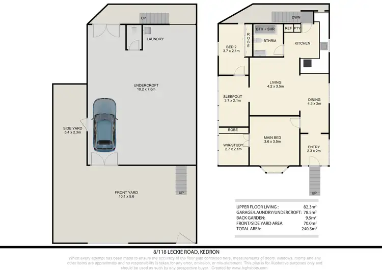 Floorplan of Homely townhouse listing, 8/118 Leckie Road, Kedron QLD 4031