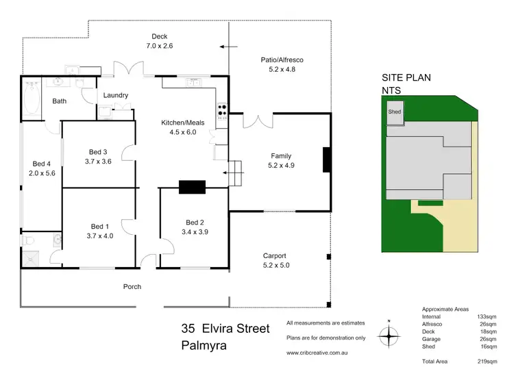Floorplan of Homely house listing, 35 Elvira Street, Palmyra WA 6157