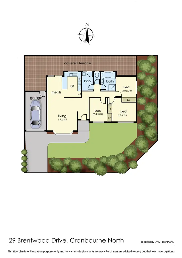 Floorplan of Homely house listing, 29 Brentwood Drive, Cranbourne North VIC 3977