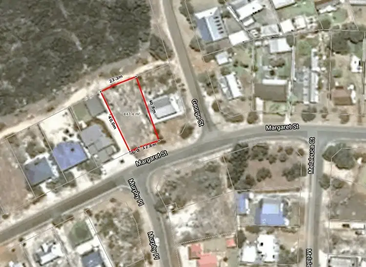 Floorplan of Homely land listing, 34 Margaret Street, Bremer Bay WA 6338