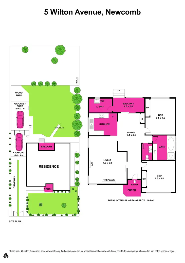 Floorplan of Homely house listing, 5 Wilton Avenue, Newcomb VIC 3219