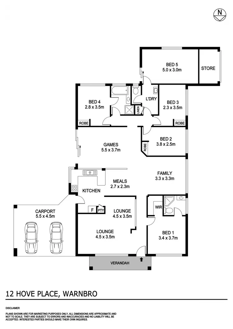 Floorplan of Homely house listing, 12 Hove Place, Warnbro WA 6169