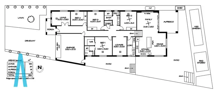 Floorplan of Homely house listing, 14a Sunnyview Crescent, Ridgehaven SA 5097