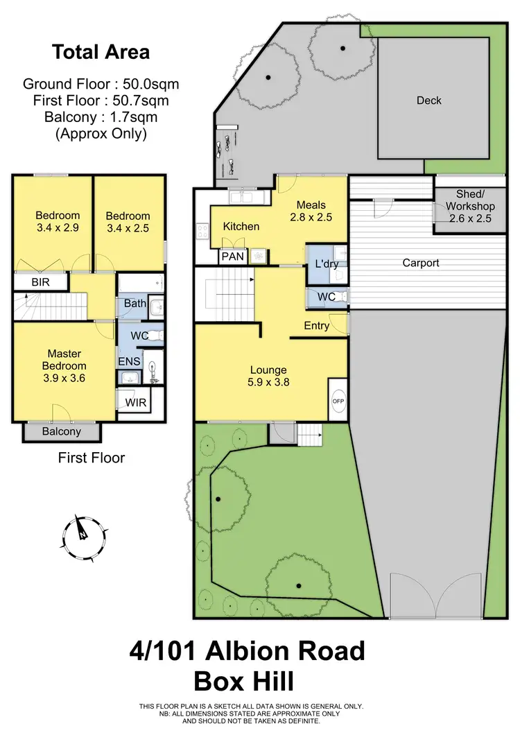 Floorplan of Homely unit listing, 4/101 Albion Road, Box Hill VIC 3128