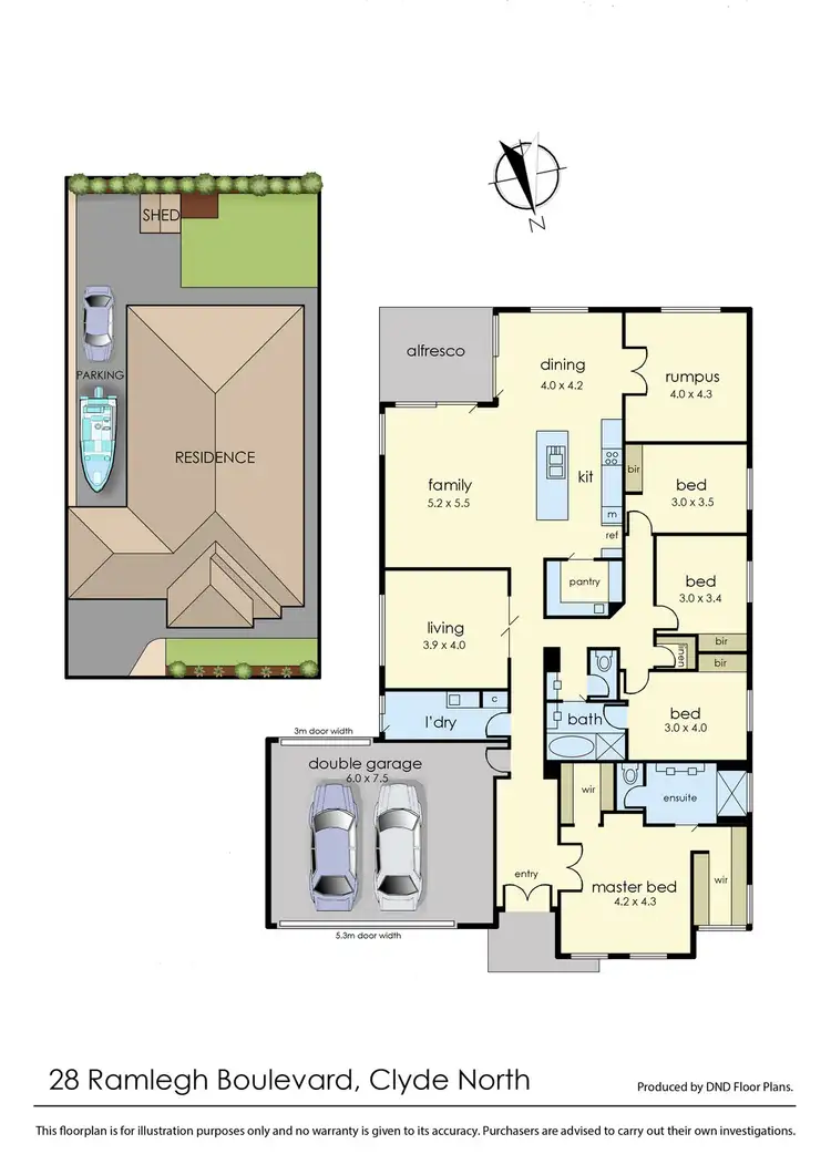 Floorplan of Homely house listing, 28 Ramlegh Boulevard, Clyde North VIC 3978