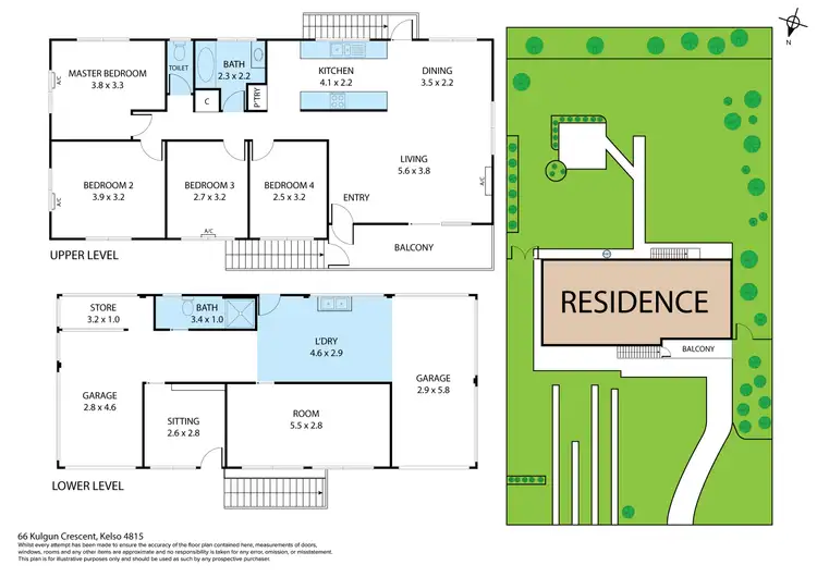 Floorplan of Homely house listing, 66 Kulgun Crescent, Kelso QLD 4815