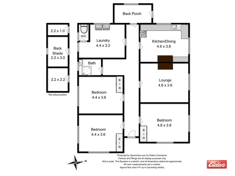 Floorplan of Homely house listing, 40 James Street, Ulverstone TAS 7315