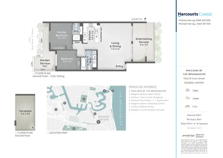 Floorplan of Homely unit listing, 1102/33 Clark Street, Biggera Waters QLD 4216
