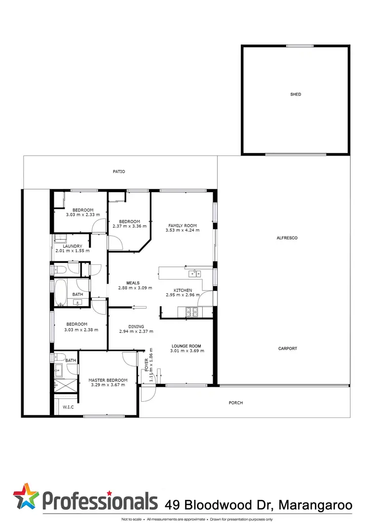 Floorplan of Homely house listing, 49 Bloodwood Drive, Marangaroo WA 6064
