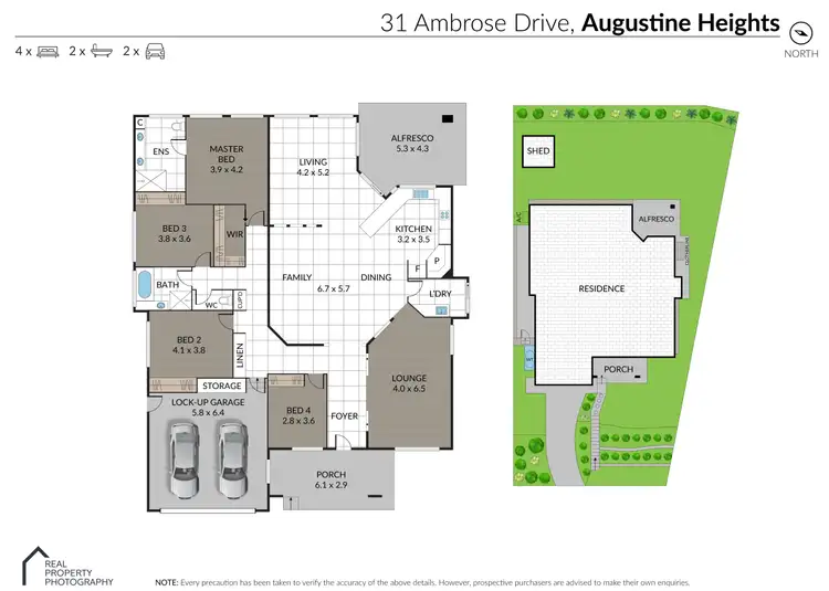 Floorplan of Homely house listing, 31 Ambrose Drive, Augustine Heights QLD 4300