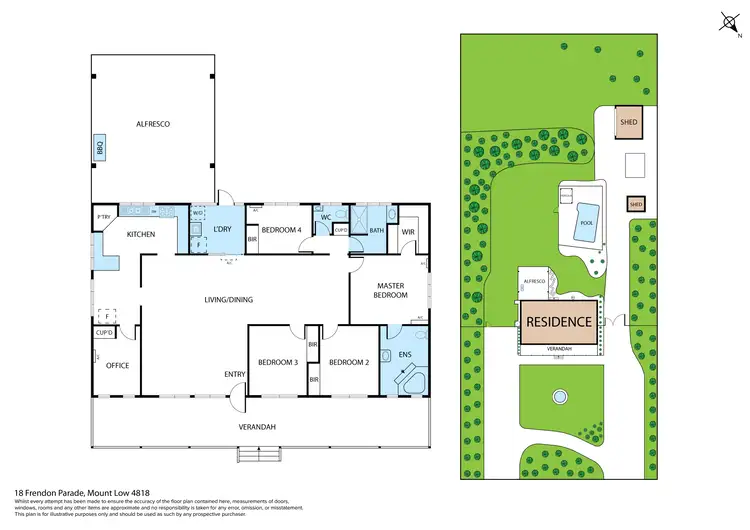Floorplan of Homely rural property listing, 18 Frendon Parade, Mount Low QLD 4818