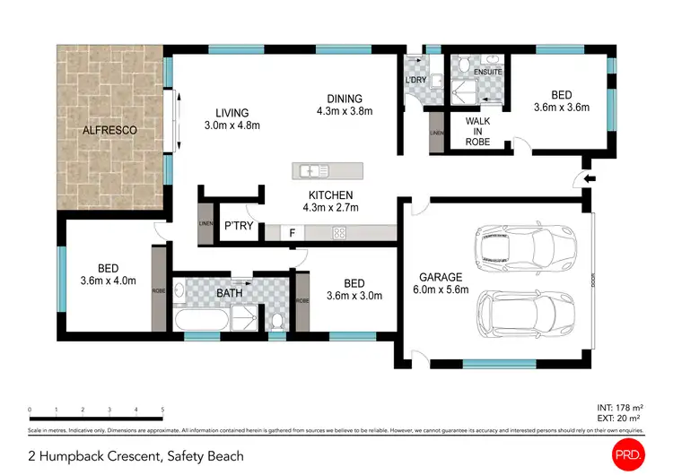 Floorplan of Homely house listing, 2 Humpback Crescent, Safety Beach NSW 2456