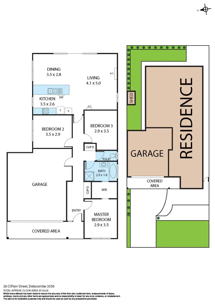Floorplan of Homely house listing, 26 Clifton Street, Delacombe VIC 3356