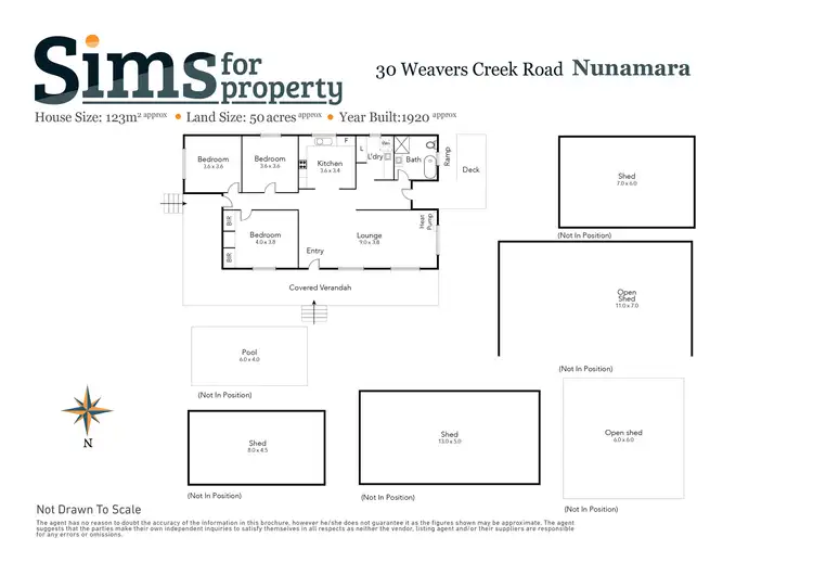 Floorplan of Homely house listing, 30 Weavers Road, Nunamara TAS 7259