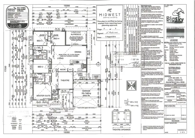 Floorplan of Homely house listing, 7 Swell Terrace, Glenfield WA 6532