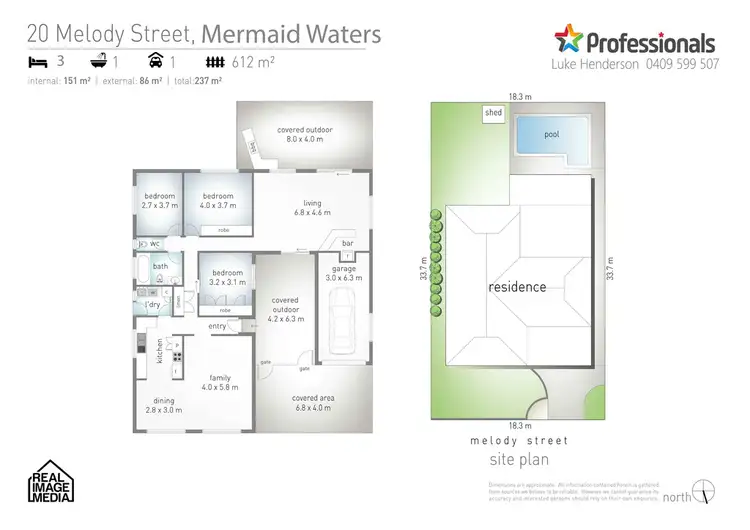Floorplan of Homely house listing, 20 Melody Street, Mermaid Waters QLD 4218