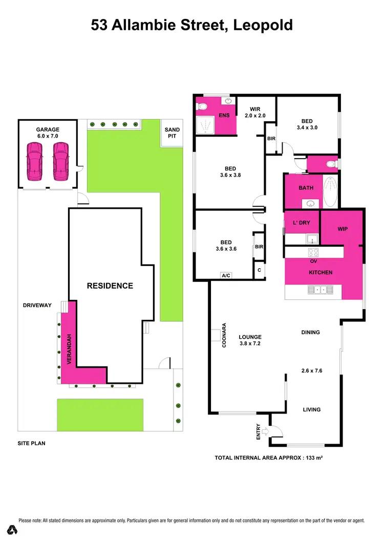Floorplan of Homely house listing, 53 Allambie Street, Leopold VIC 3224