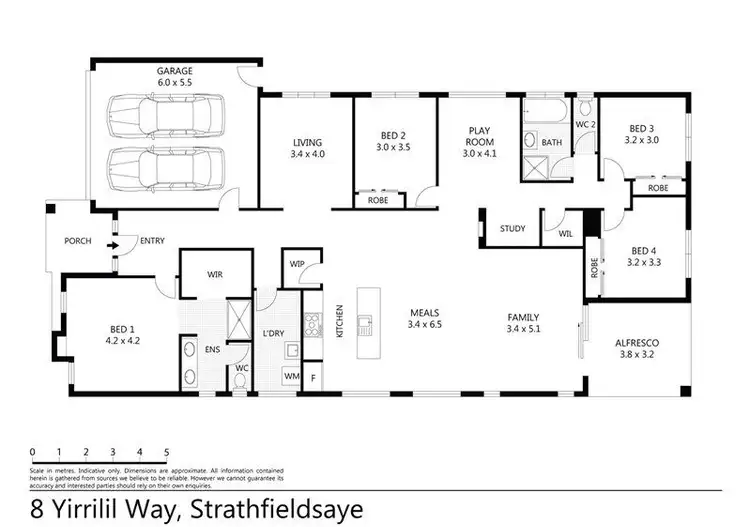 Floorplan of Homely house listing, 8 Yirrilil Way, Strathfieldsaye VIC 3551