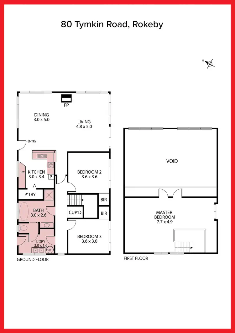 Floorplan of Homely rural property listing, 80 TYMKIN ROAD, Rokeby VIC 3821