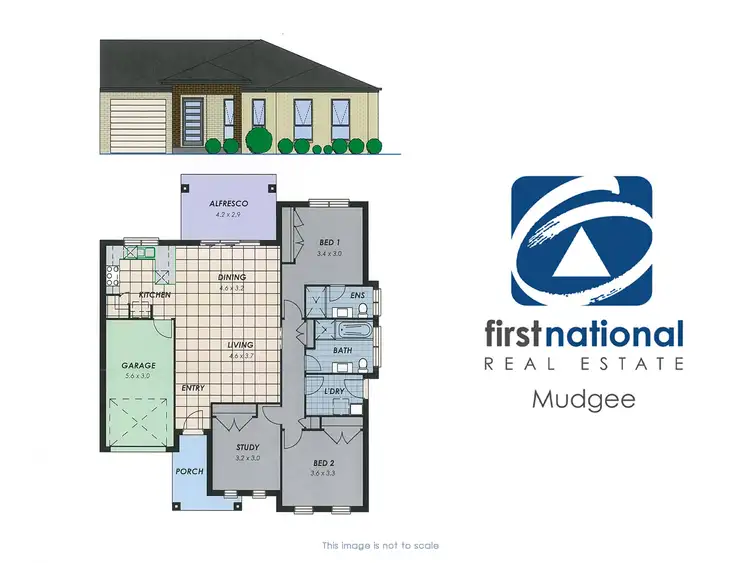 Floorplan of Homely unit listing, 8/20 Burrundulla Avenue, Mudgee NSW 2850