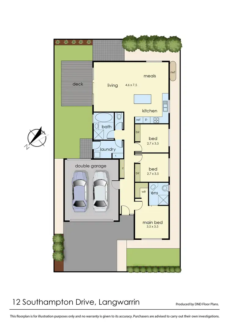 Floorplan of Homely house listing, 12 Southampton Drive, Langwarrin VIC 3910