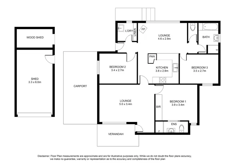 Floorplan of Homely house listing, 6 Manda Street, Mount Gambier SA 5290