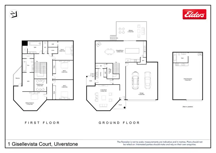Floorplan of Homely house listing, 1 Gisellevista Court, Ulverstone TAS 7315