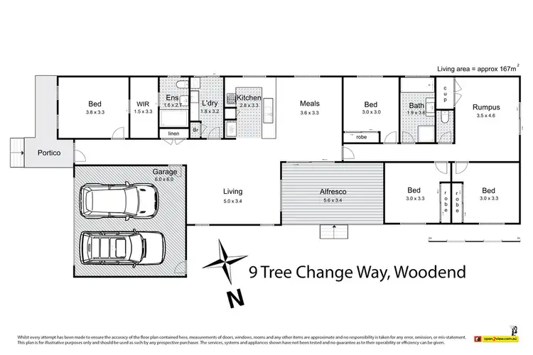Floorplan of Homely house listing, 9 Tree Change Way, Woodend VIC 3442