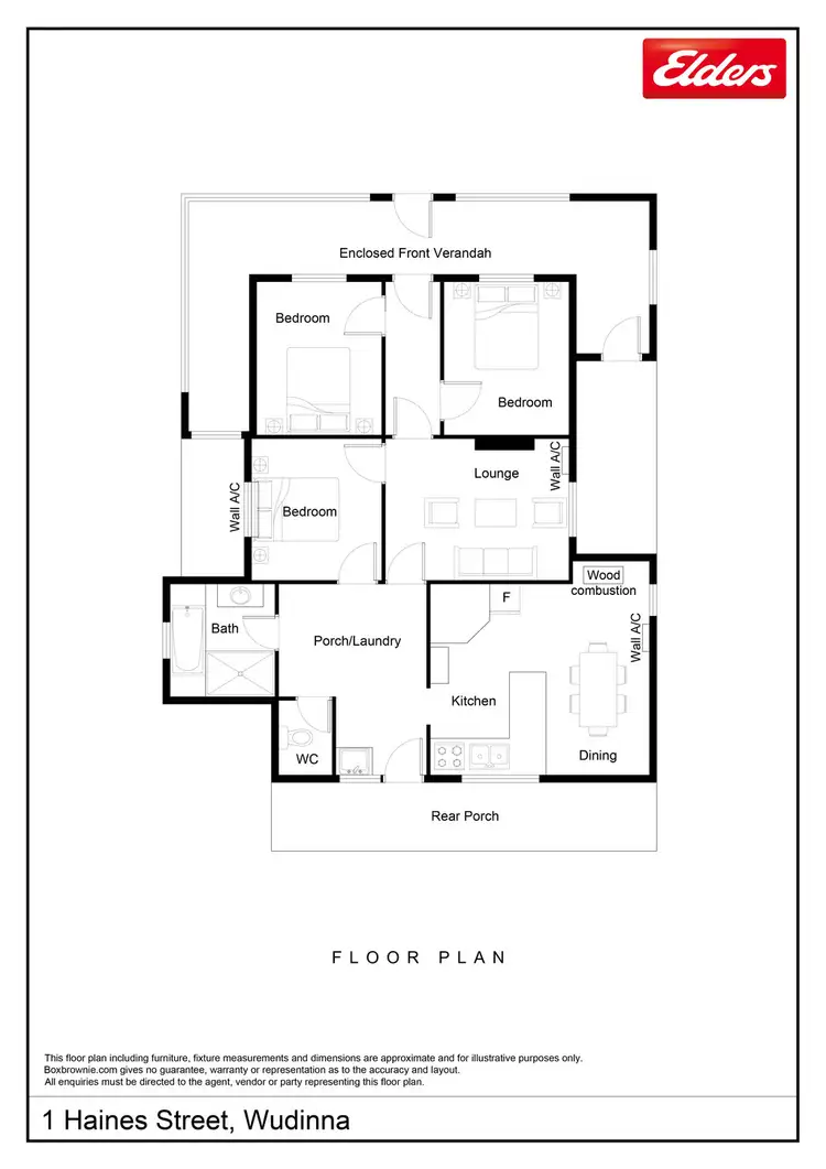Floorplan of Homely house listing, 1 Haines Street, Wudinna SA 5652