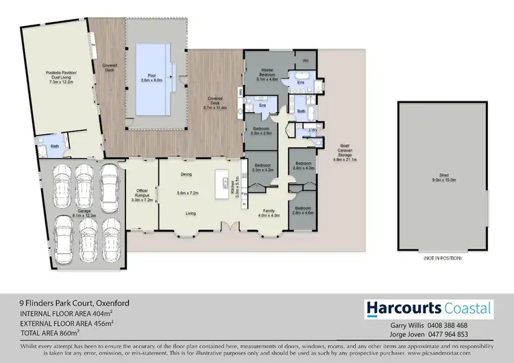 Floorplan of Homely house listing, 9 Flinders Park Court, Oxenford QLD 4210