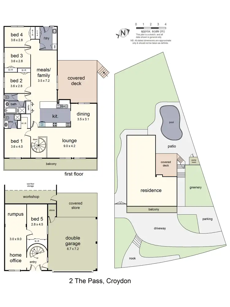 Floorplan of Homely house listing, 2 The Pass, Croydon VIC 3136