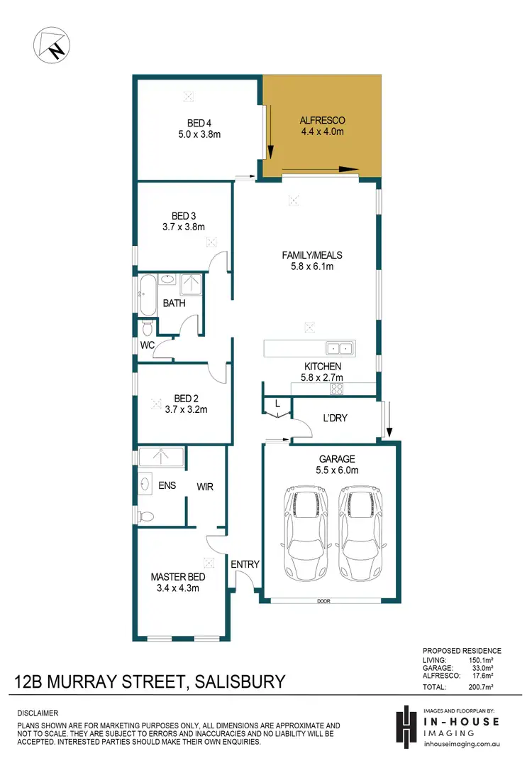 Floorplan of Homely house listing, 12B Murray Street, Salisbury SA 5108