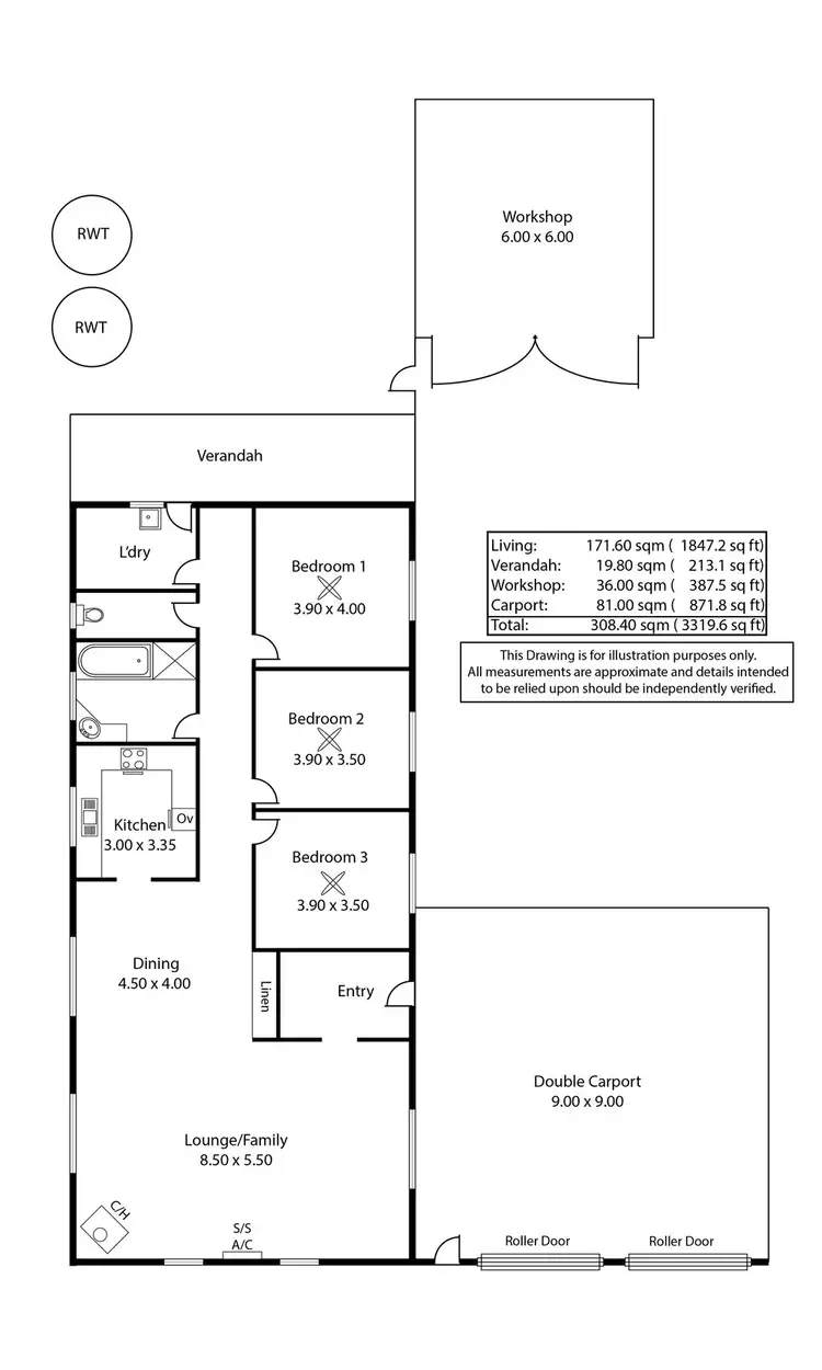 Floorplan of Homely house listing, 3349 Jervois Road, Wellington SA 5259