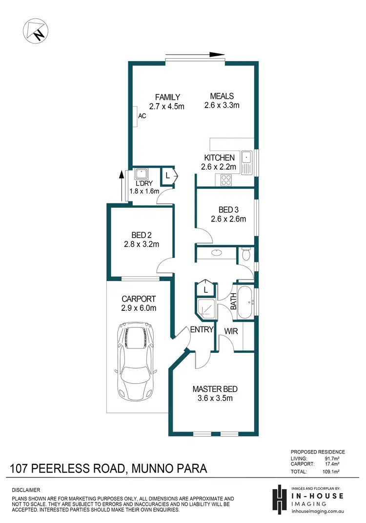 Floorplan of Homely house listing, 107 Peerless Road, Munno Para West SA 5115