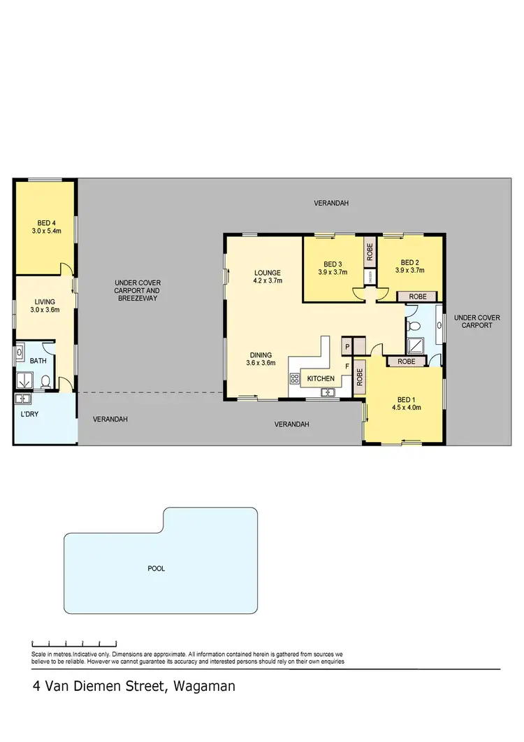 Floorplan of Homely house listing, 4 Van Diemen Street, Wagaman NT 810
