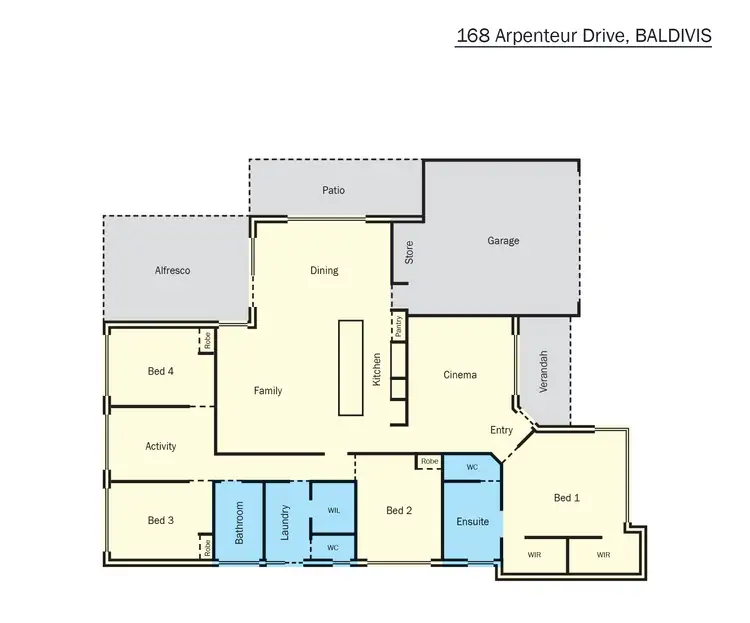 Floorplan of Homely house listing, 168 Arpenteur Drive, Baldivis WA 6171